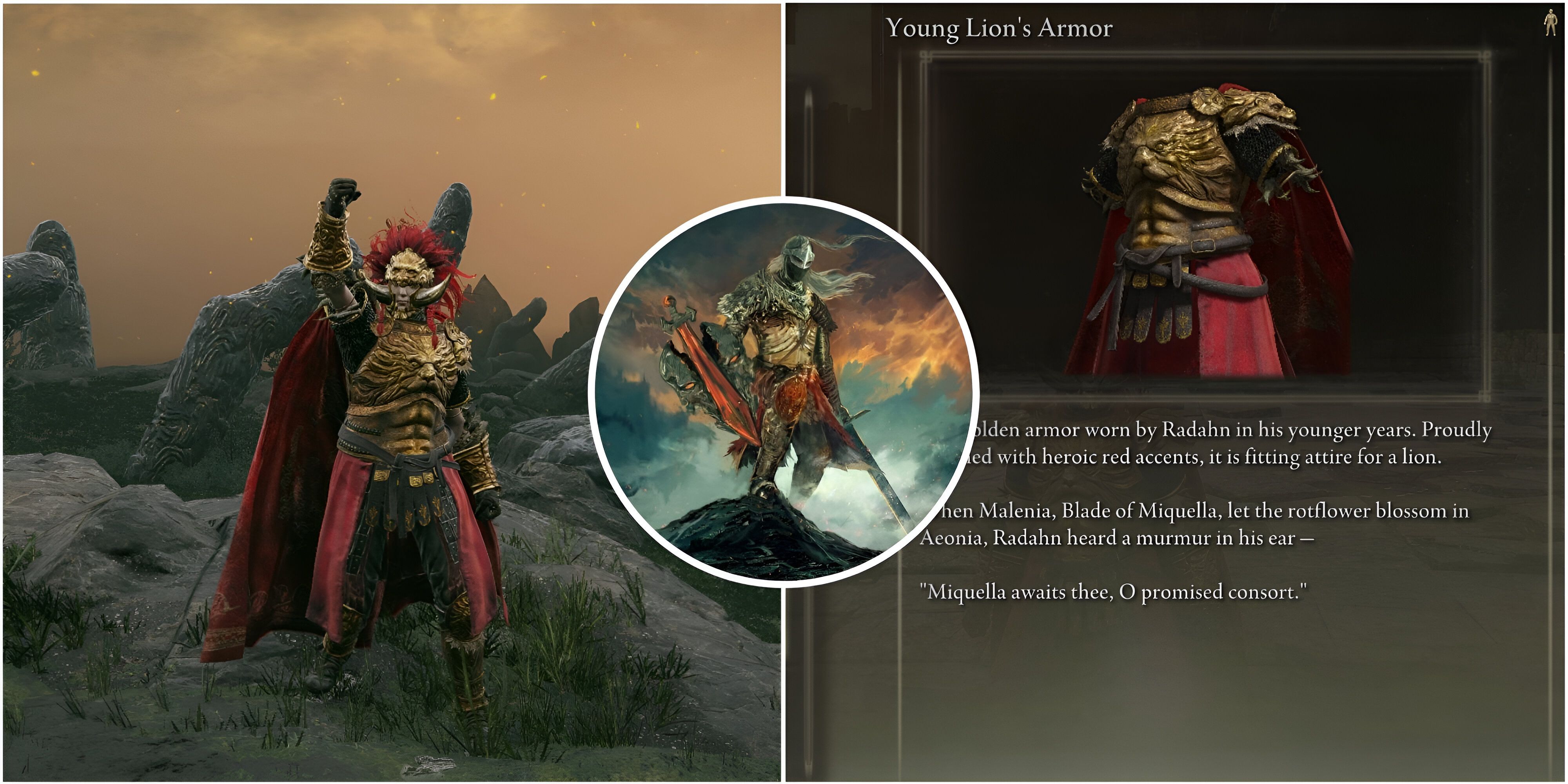 elden ring young lion's set and stats