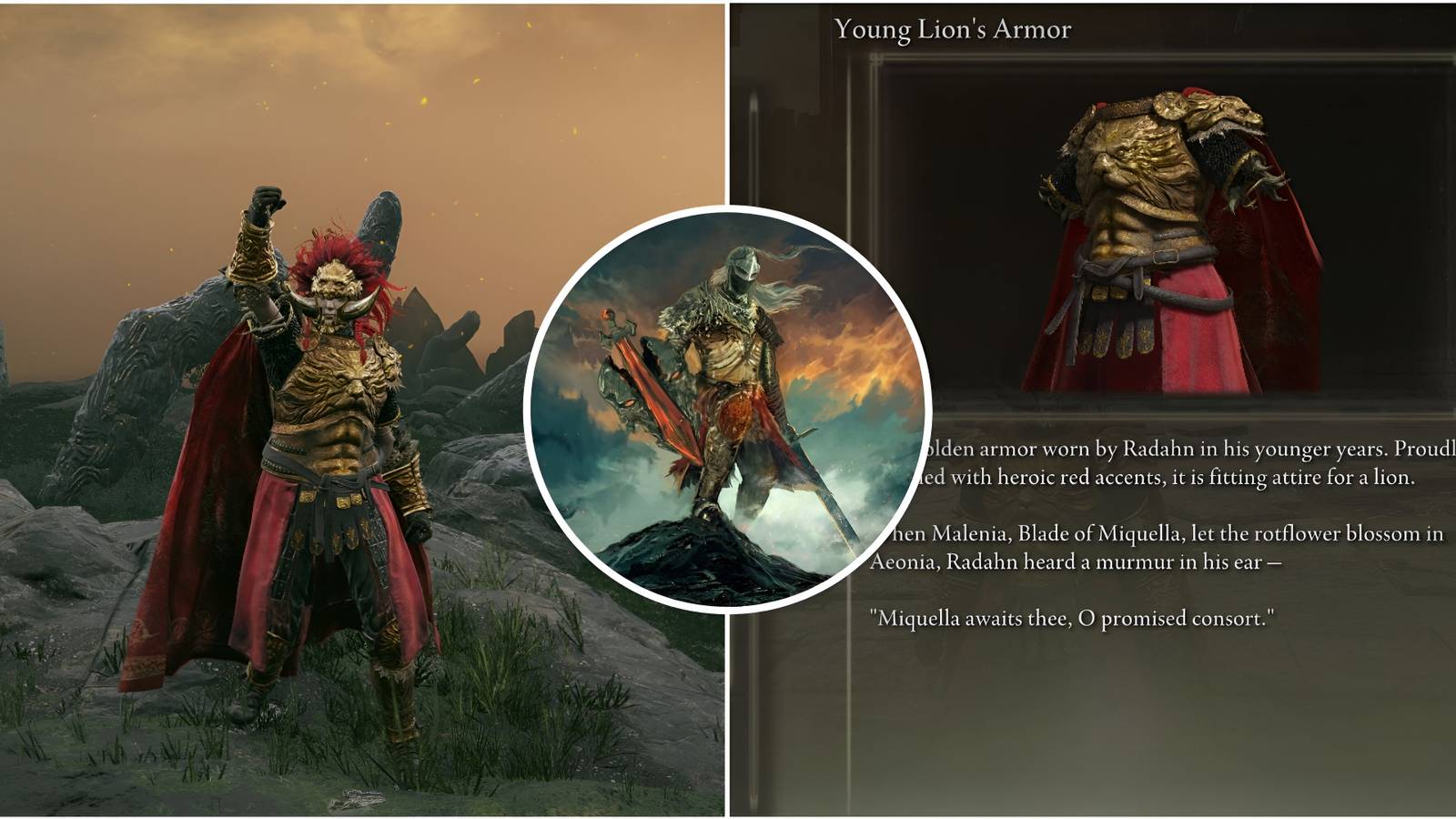 elden ring young lion's set and stats
