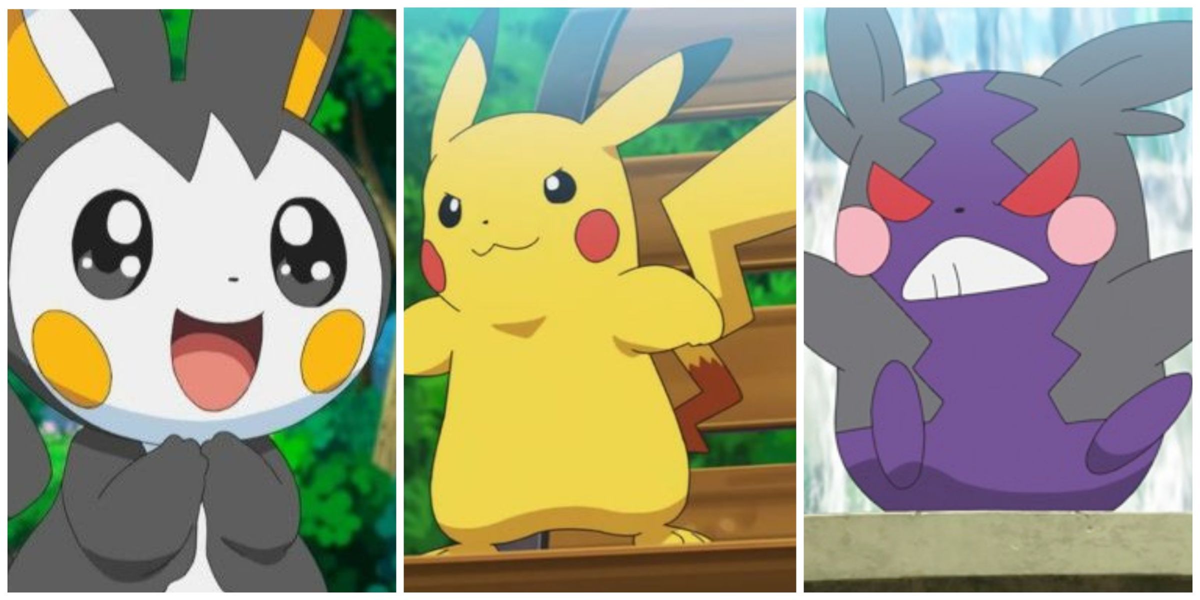 Emolga Pikachu and Morpeko