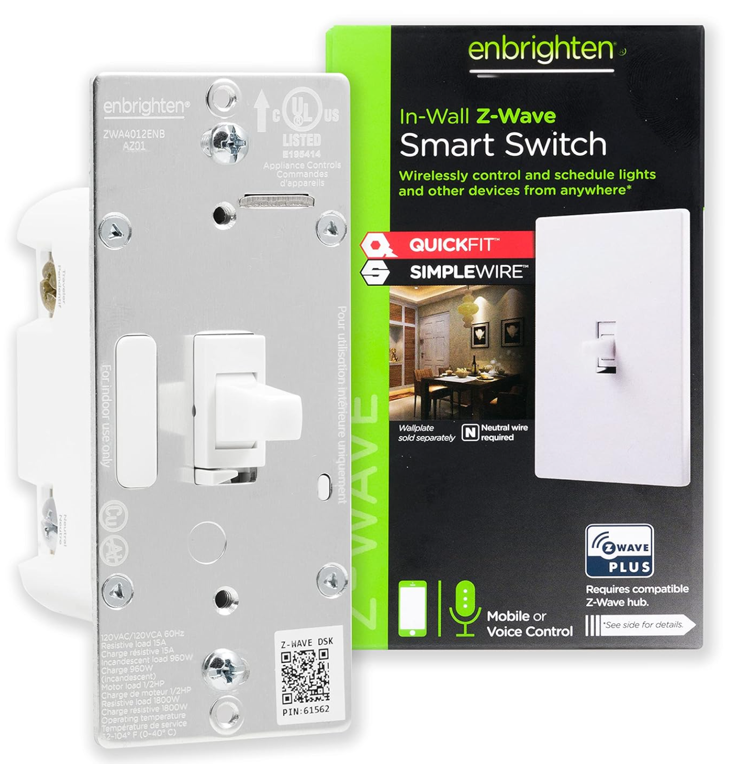 Enbrighten Z Wave Light Switch