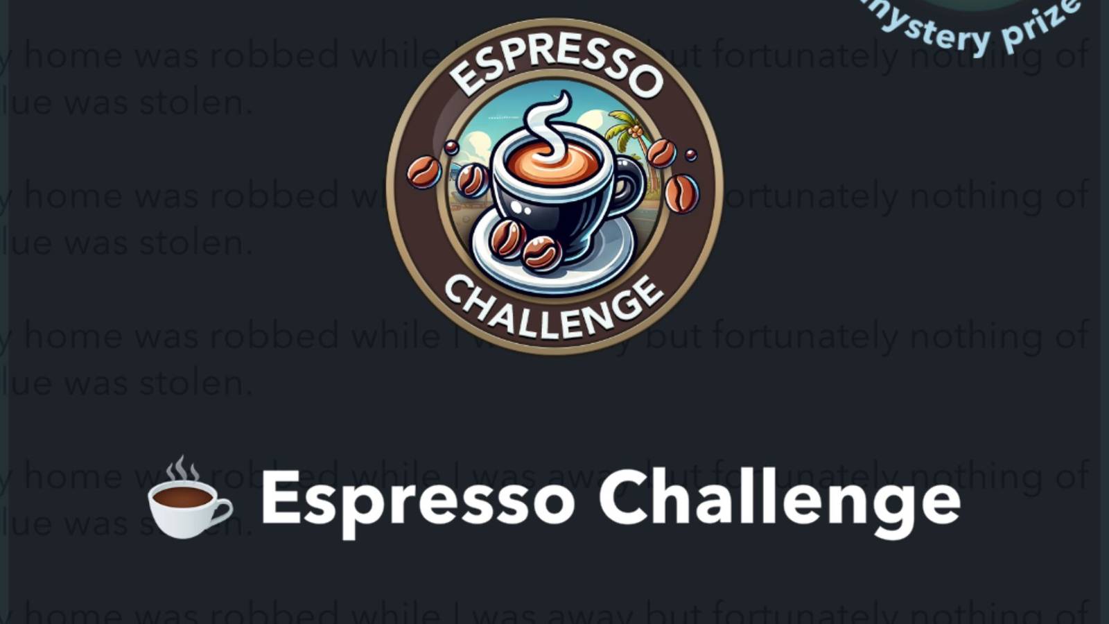 espresso challenge bitlife 