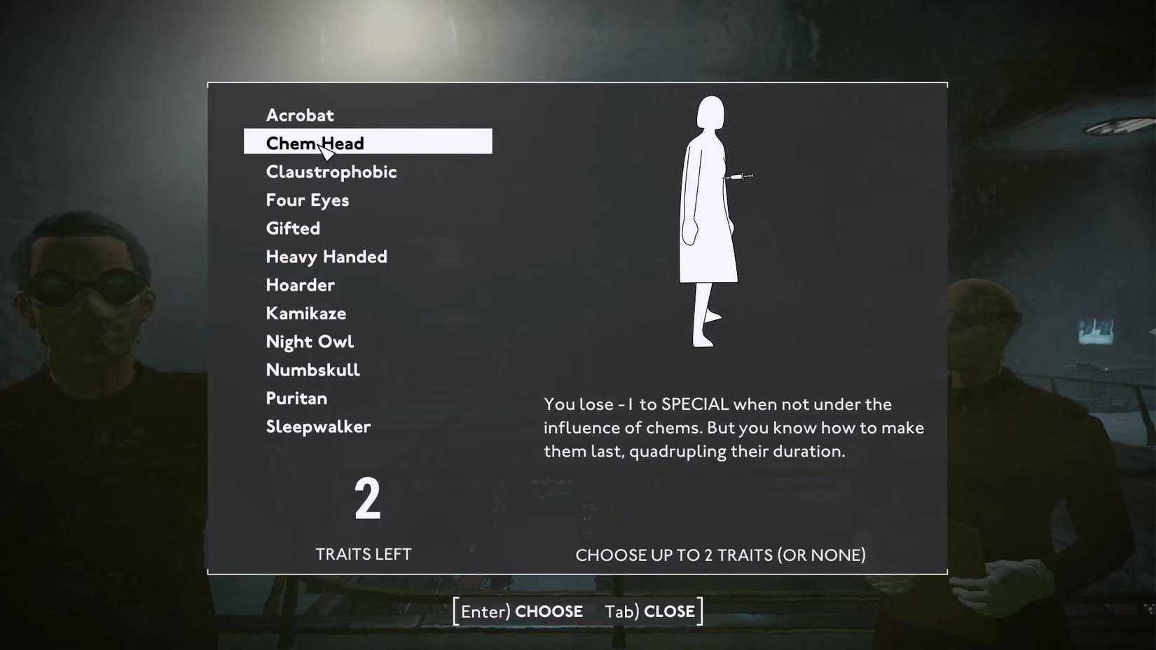 Fallout London_Traits_Chem Head