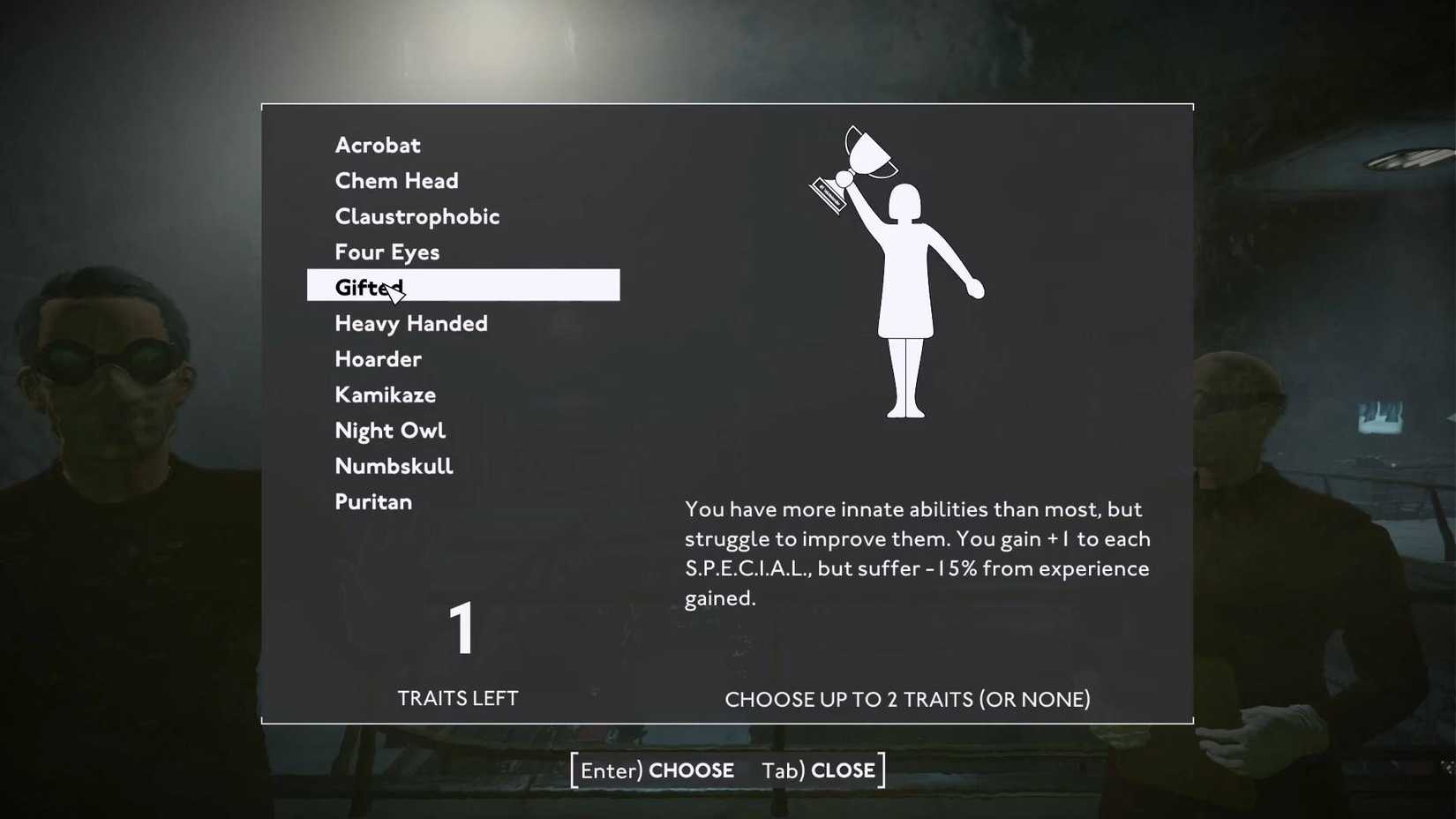 Fallout London_Traits_Gifted