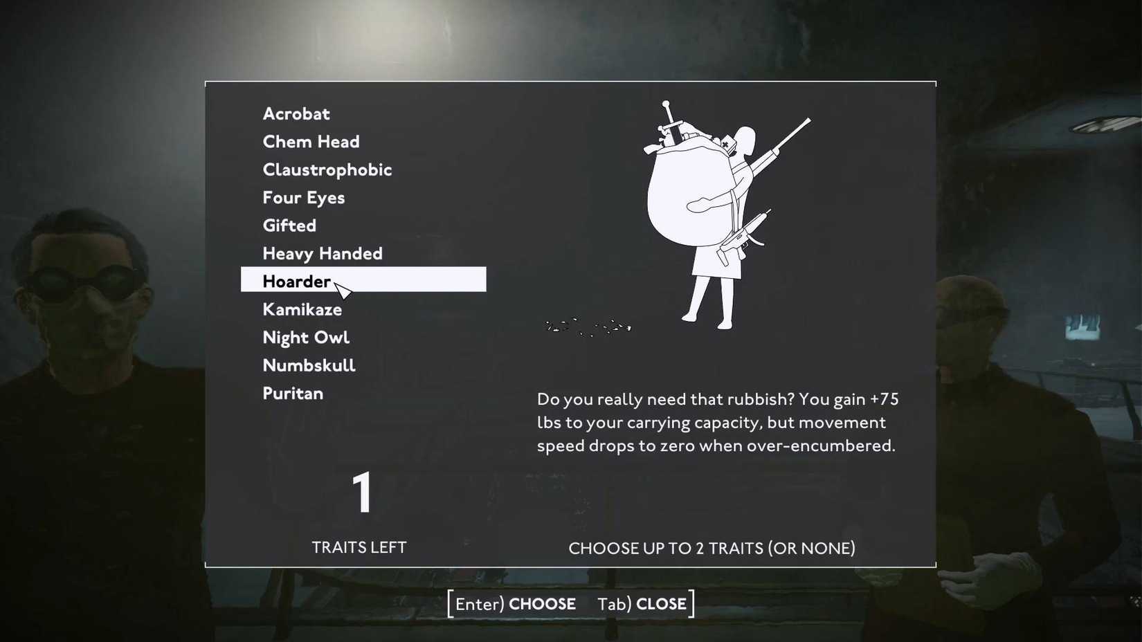 Fallout London_Traits_Hoarder