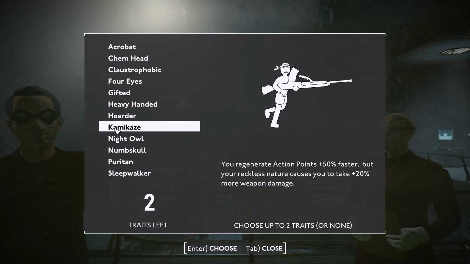 Fallout London_Traits_Kamikaze