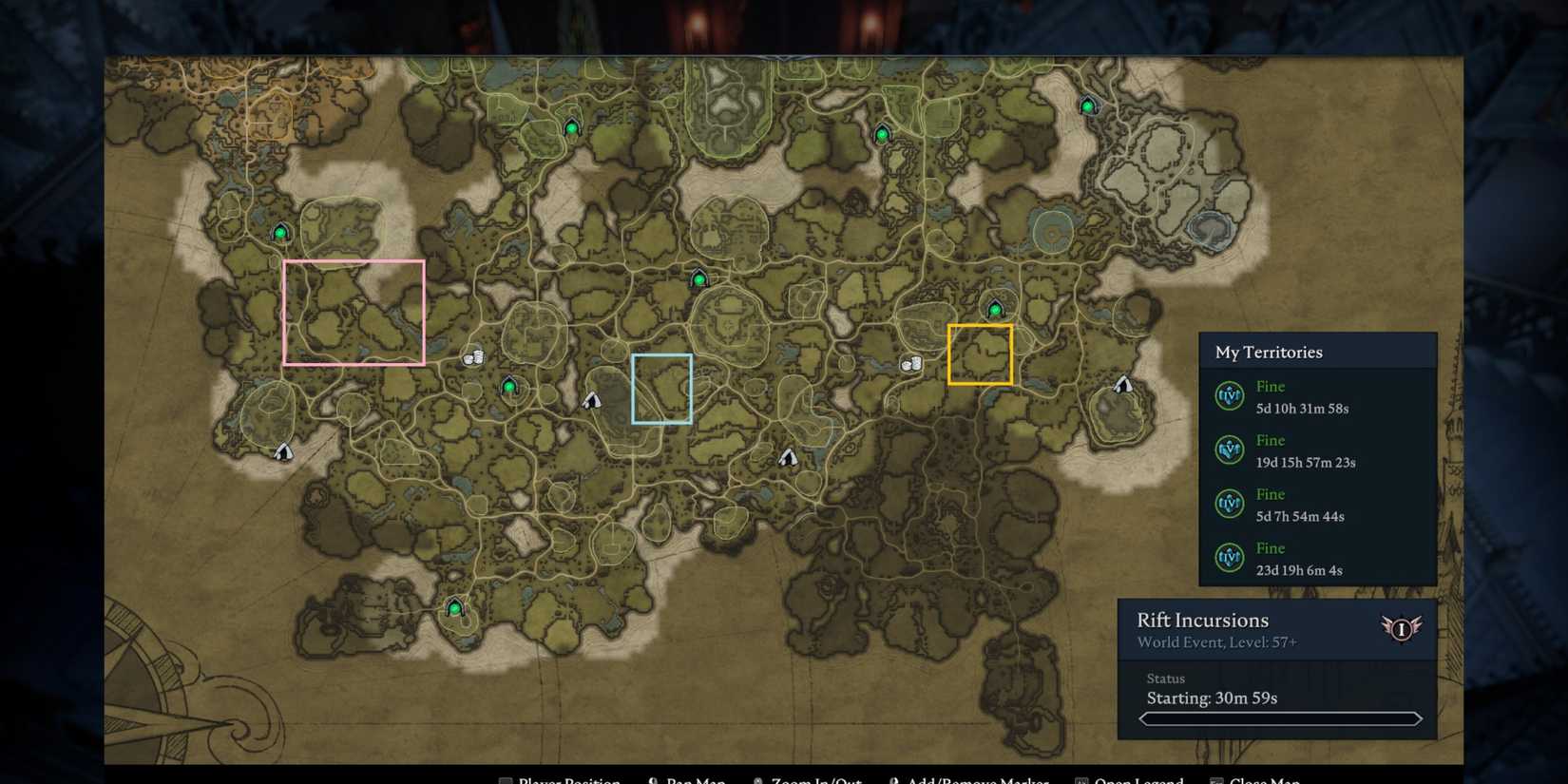 image of the Farbane Woods area in V Rising