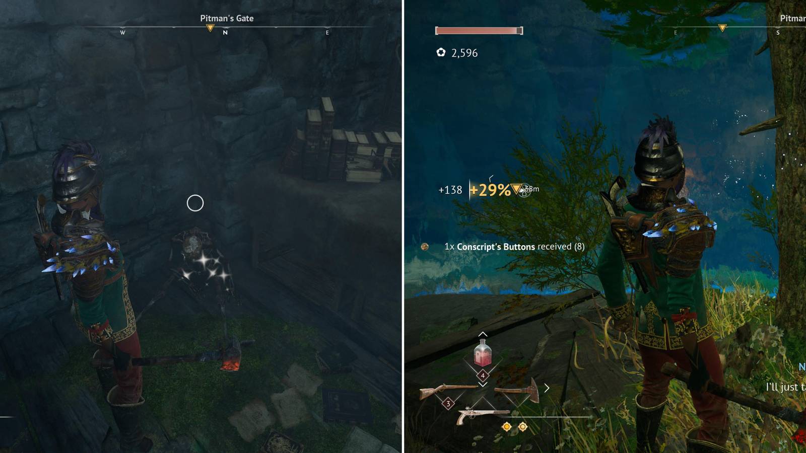 The Player Collecting Conscript's Buttons