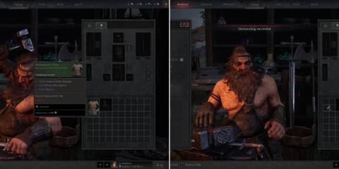 Gear Being Dismanteled In The Menu 