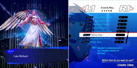 The Player Fusing Michael & The Silver Key In The Menu 