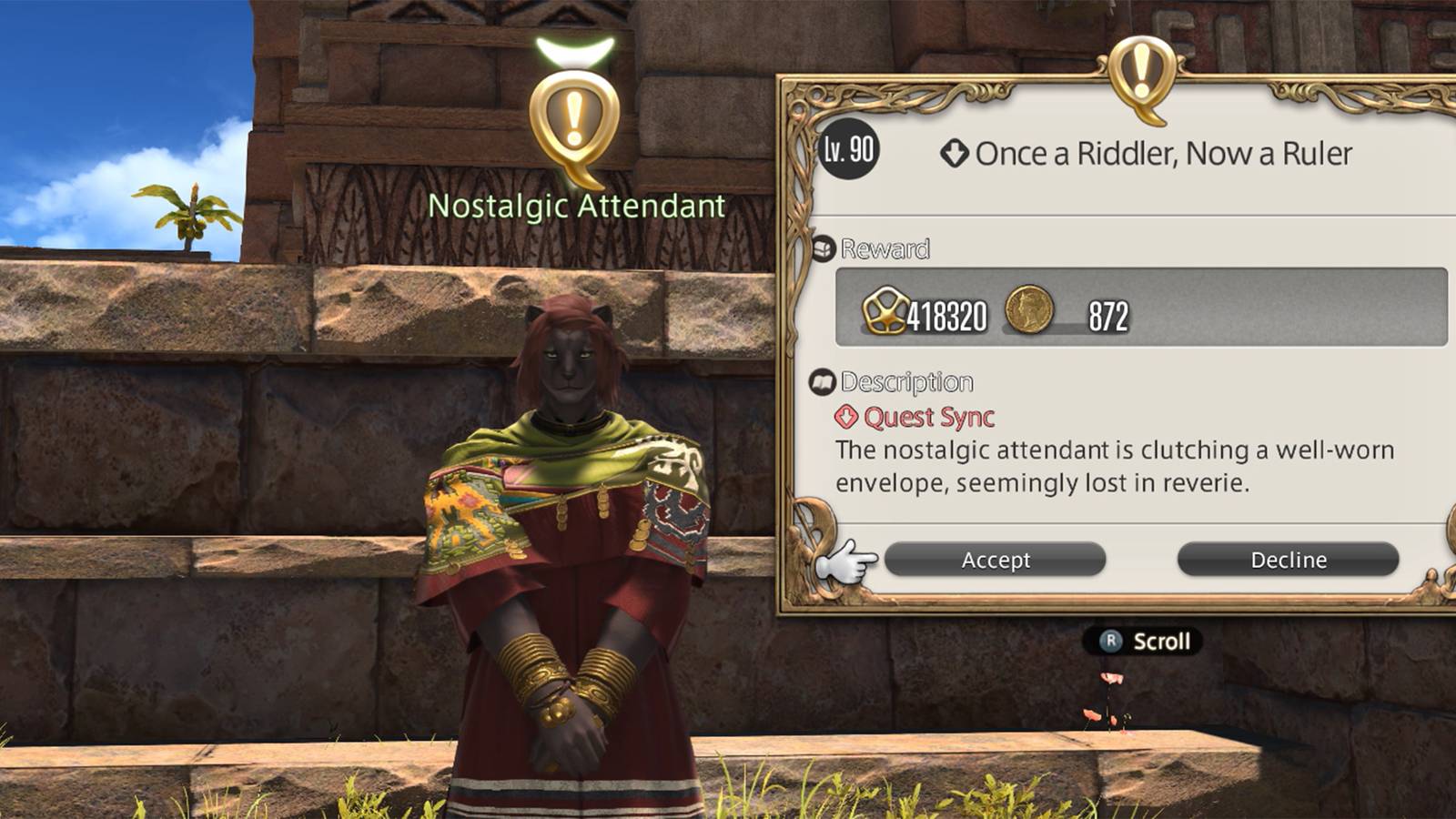 ff14 once a riddler now a ruler