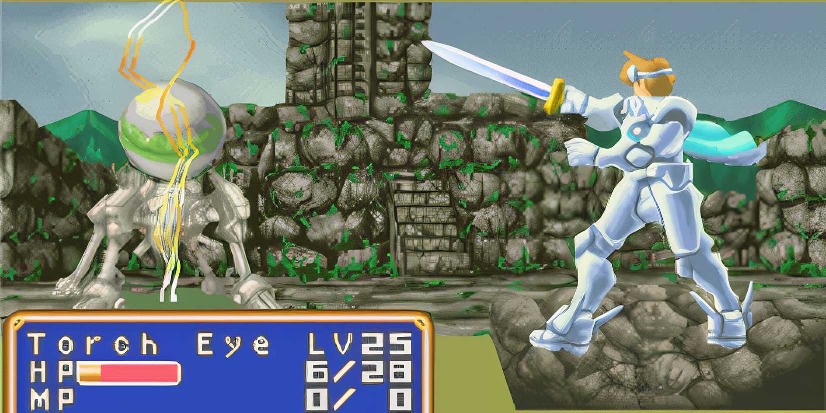 Fighting a battle in Shining Force Resurrection Of The Dark Dragon