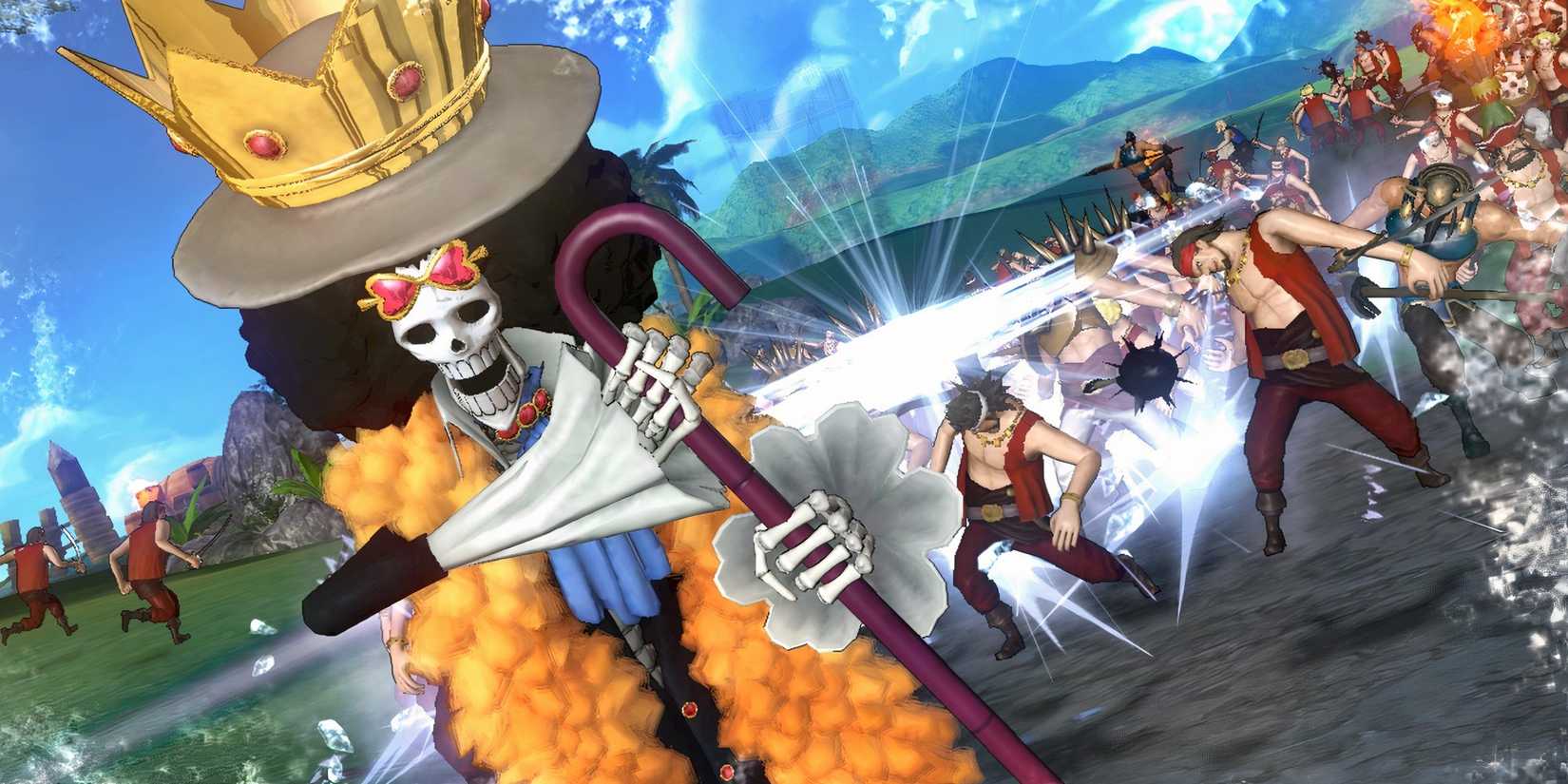 Fighting enemies in One Piece Pirate Warriors 2