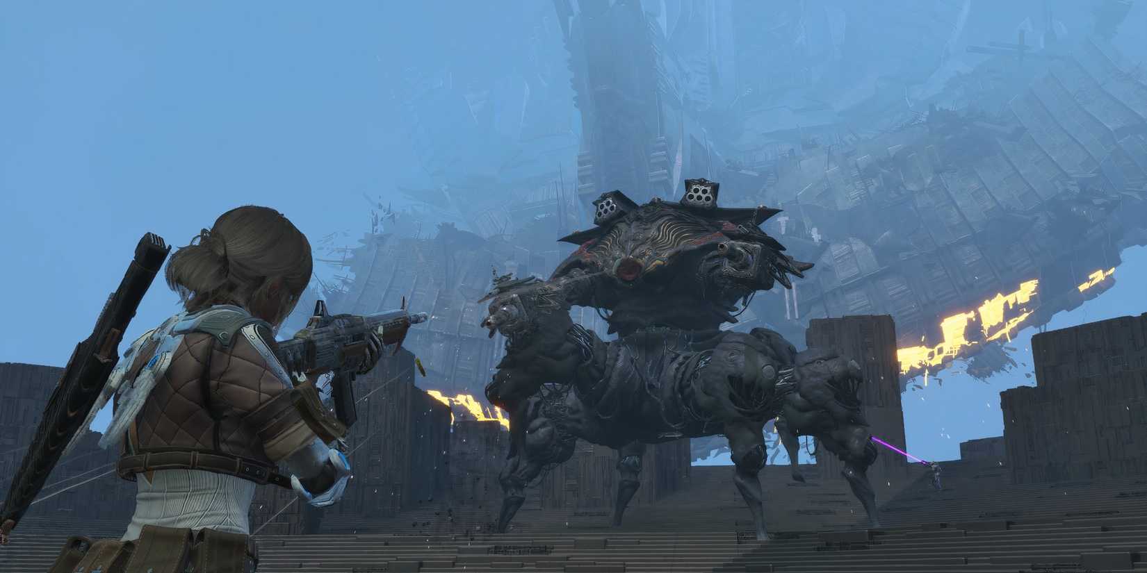 Fighting Grave Walker in The First Descendant