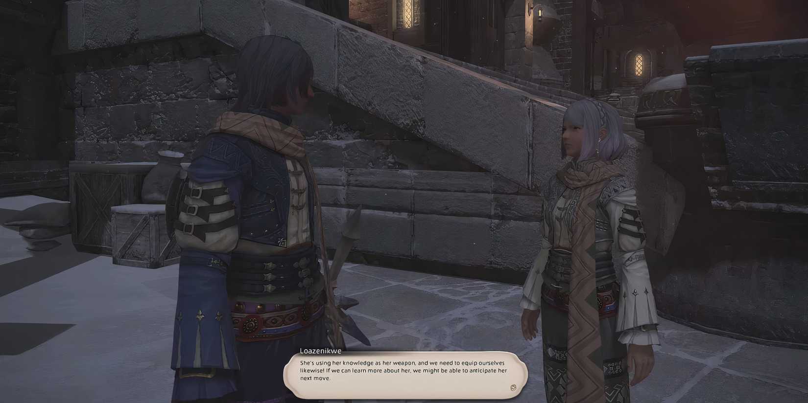 Image of a cutscene with Tentoawa in Final Fantasy 14