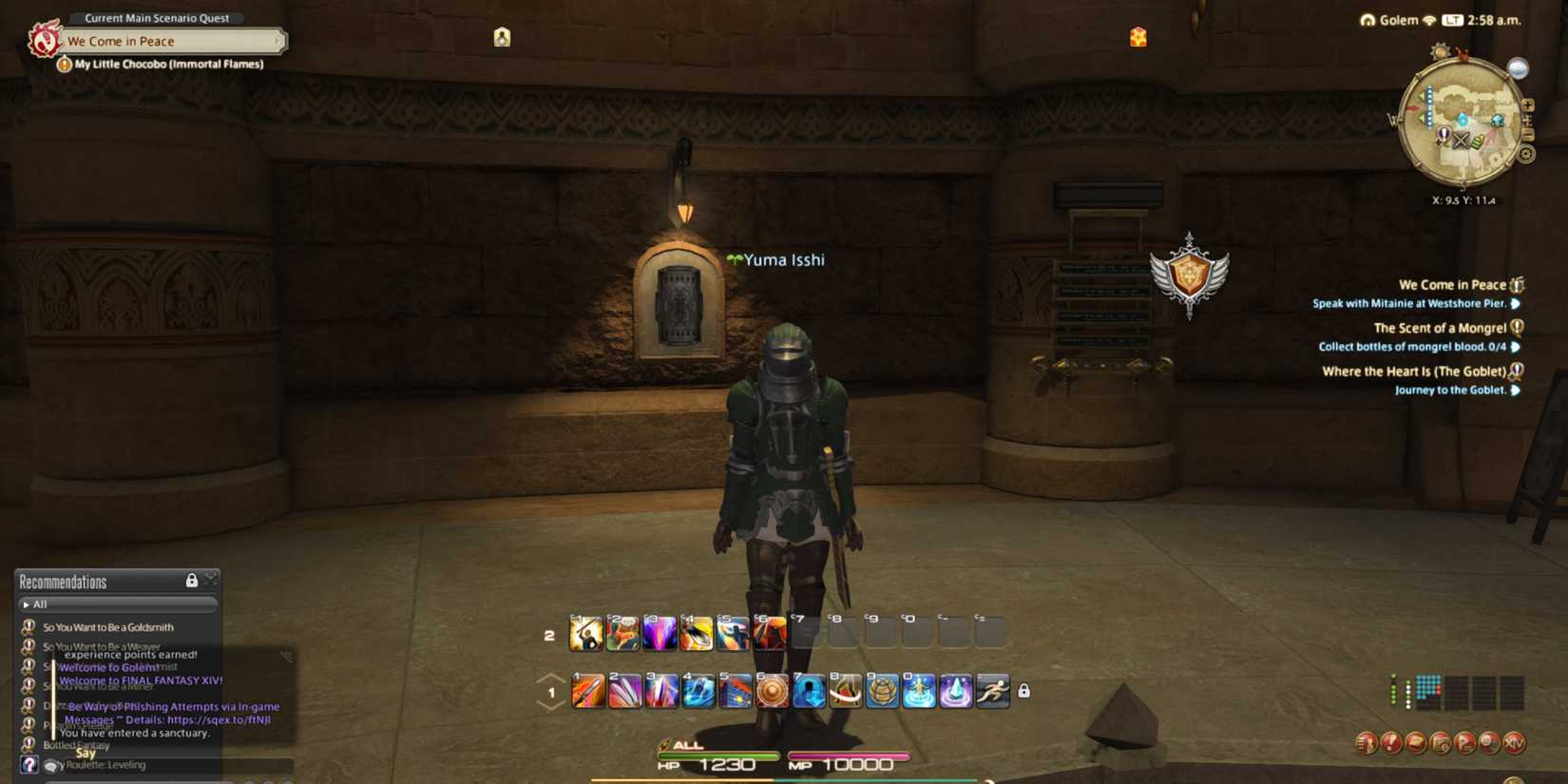 Image of a tank character in Final Fantasy 14