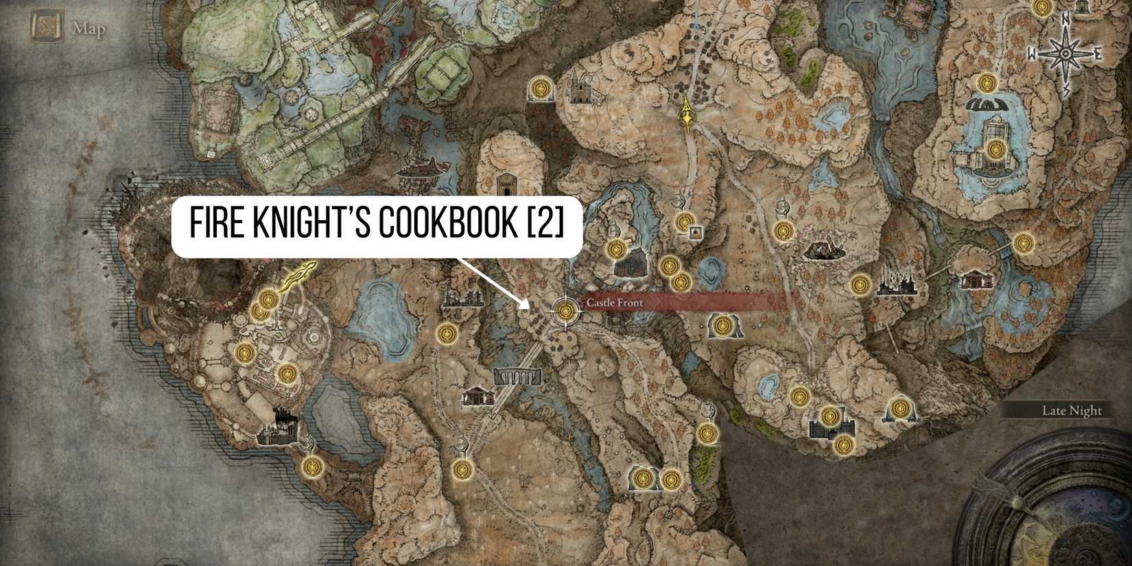 Fire Knight’s Cookbook [2] location in elden ring shadow of the erdtree