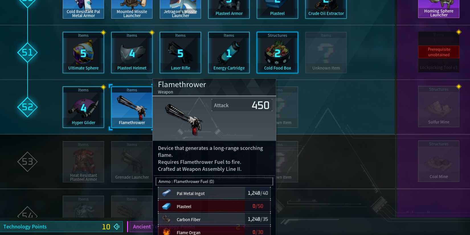 flamethrower palworld