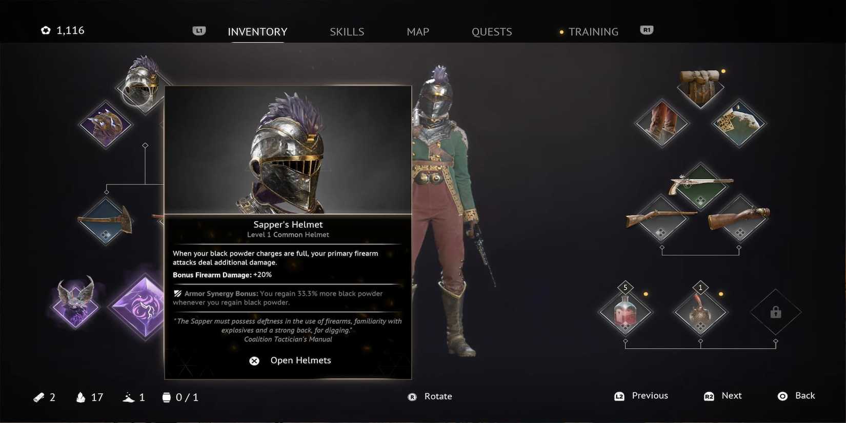 The Player Wearing The Sapper Helmet 