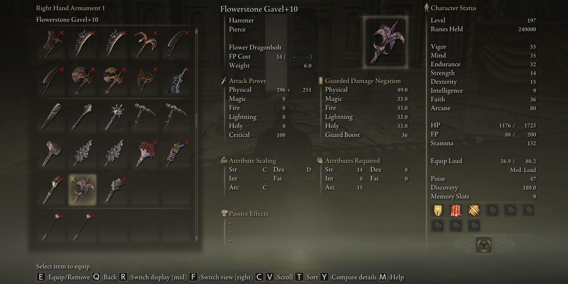 Flowerstone Gavel Build Guide In Shadow of the Erdtree