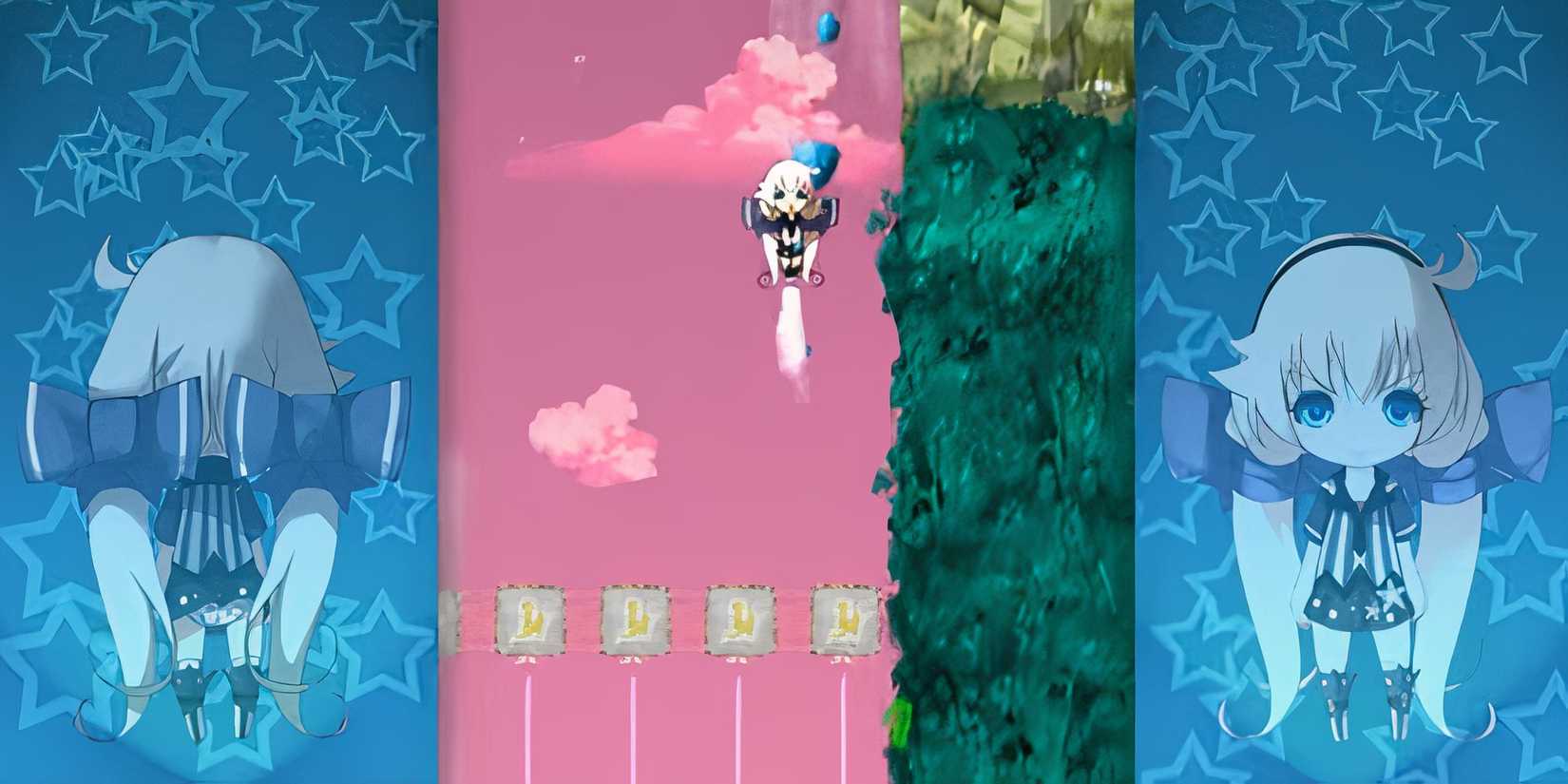 Kiana flying with jetpack