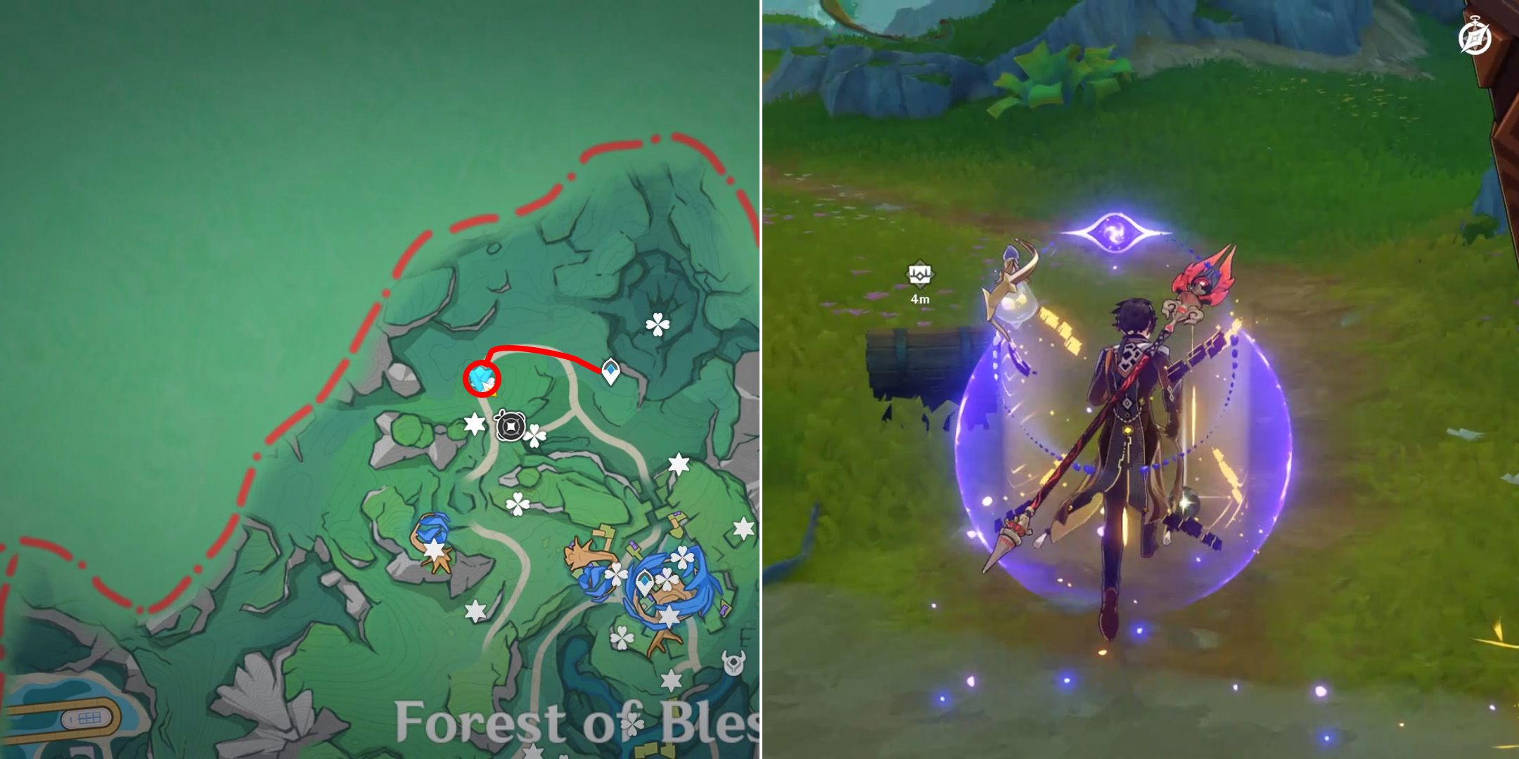 Genshin Impact: Forest Of Blessings Chest Locations (Simulanka First Area)