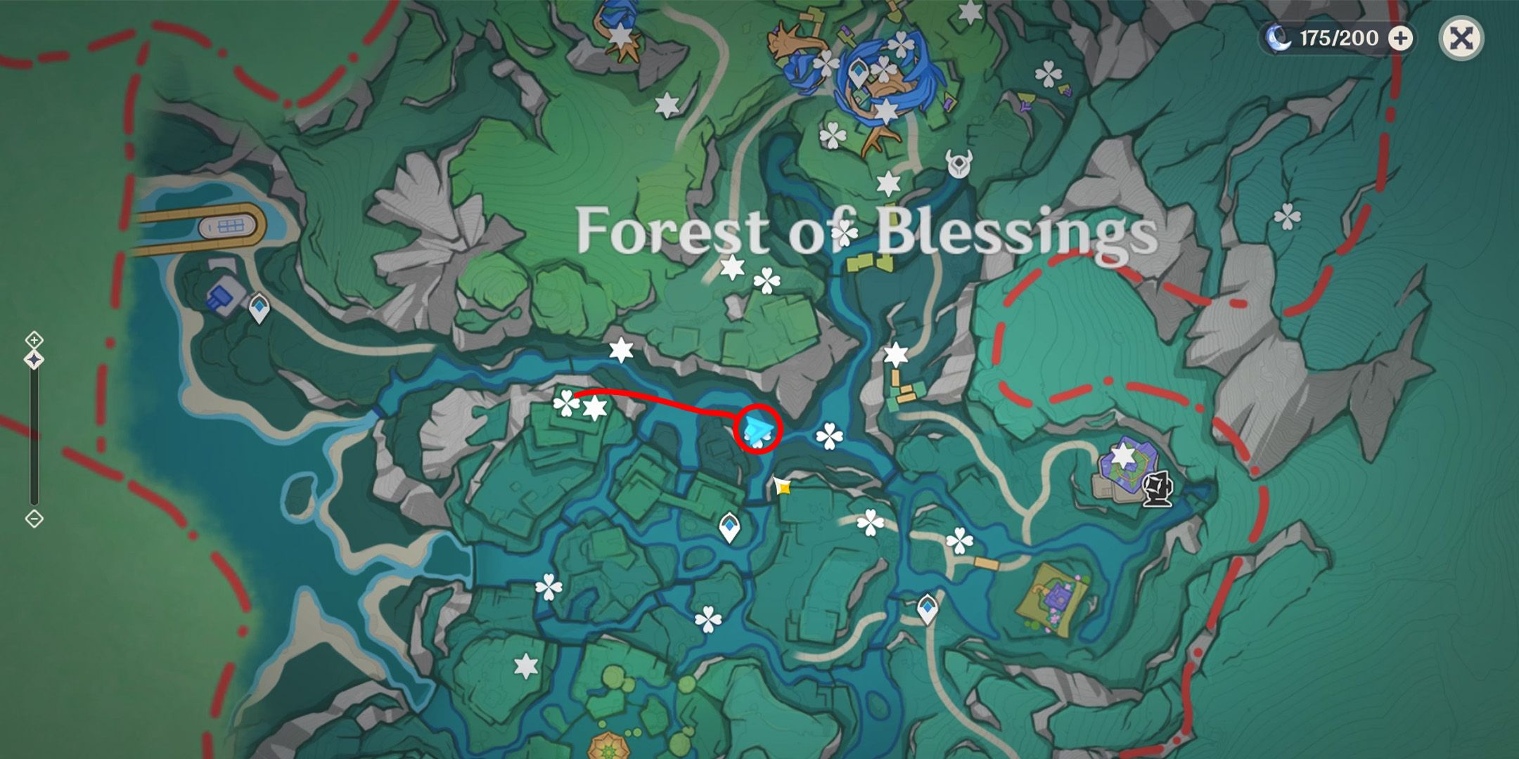 Genshin Impact: Forest Of Blessings Chest Locations (Simulanka First Area)