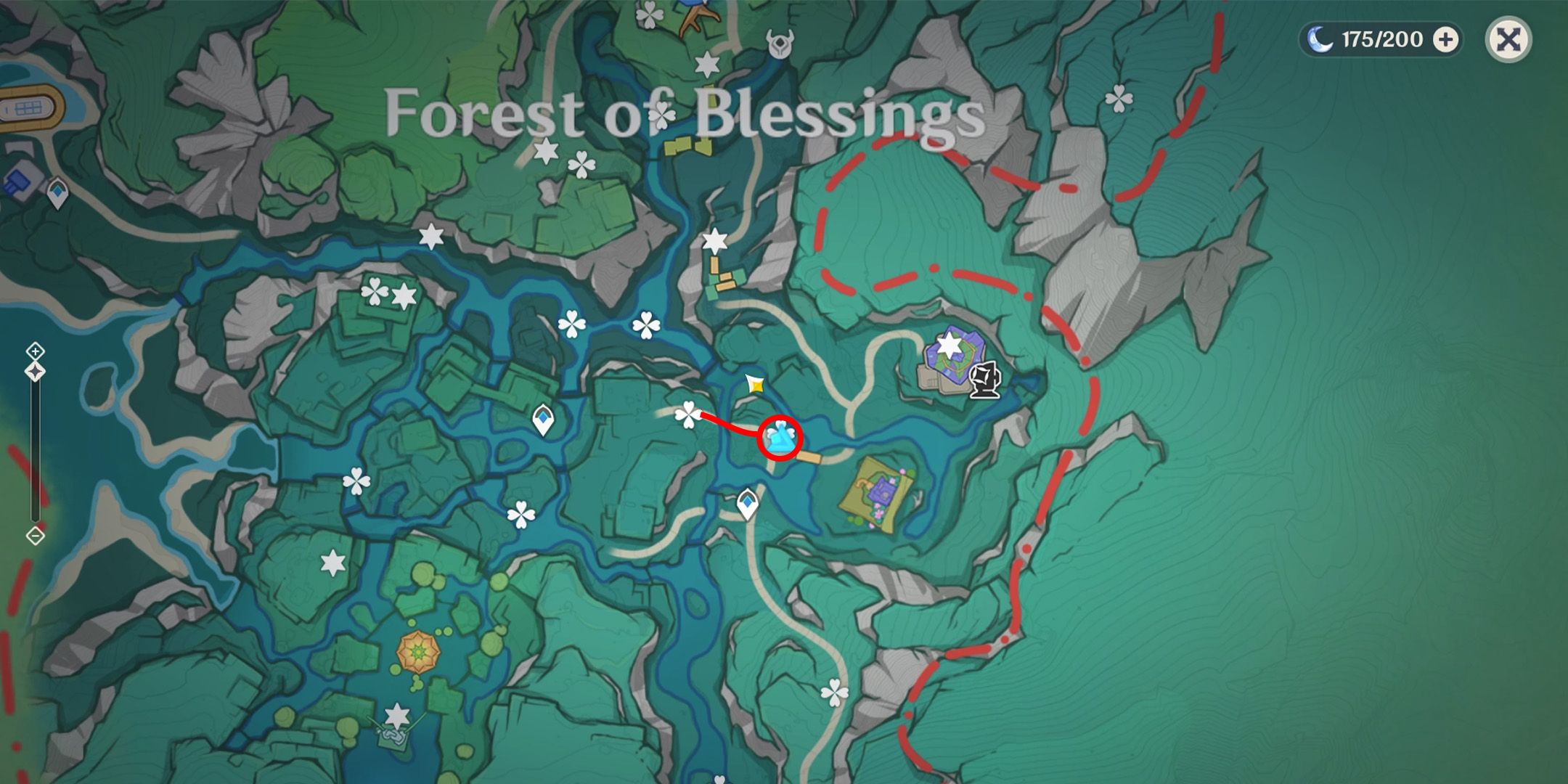 Genshin Impact: Forest Of Blessings Chest Locations (Simulanka First Area)