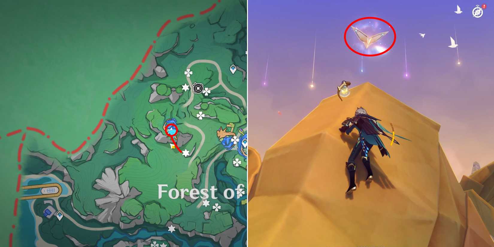 forest of blessings excerpts of bliss location 8 in genshin impact