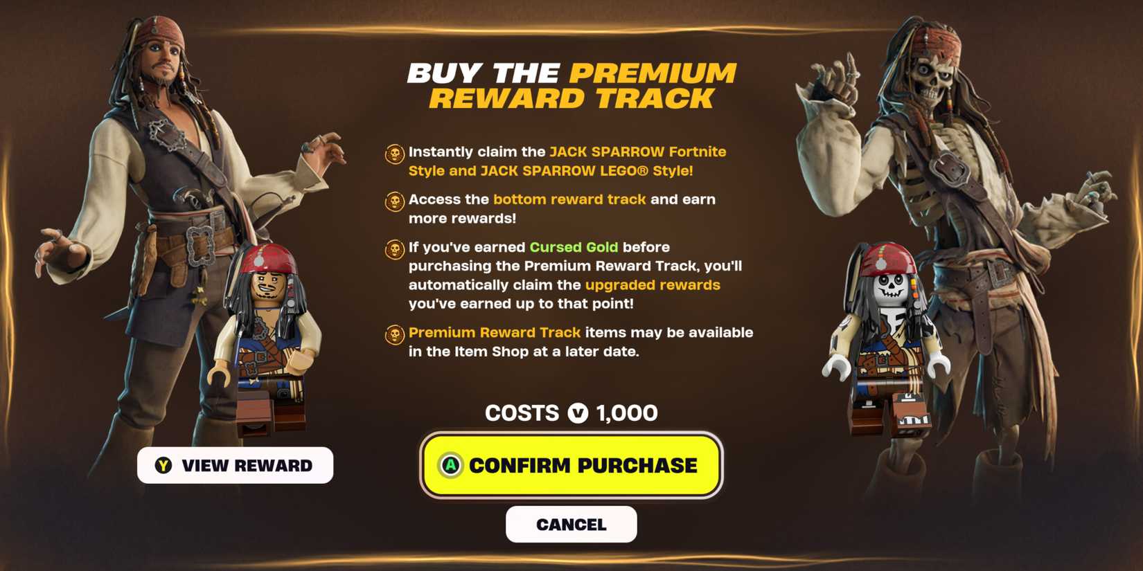 fortnite cursed sails premium track