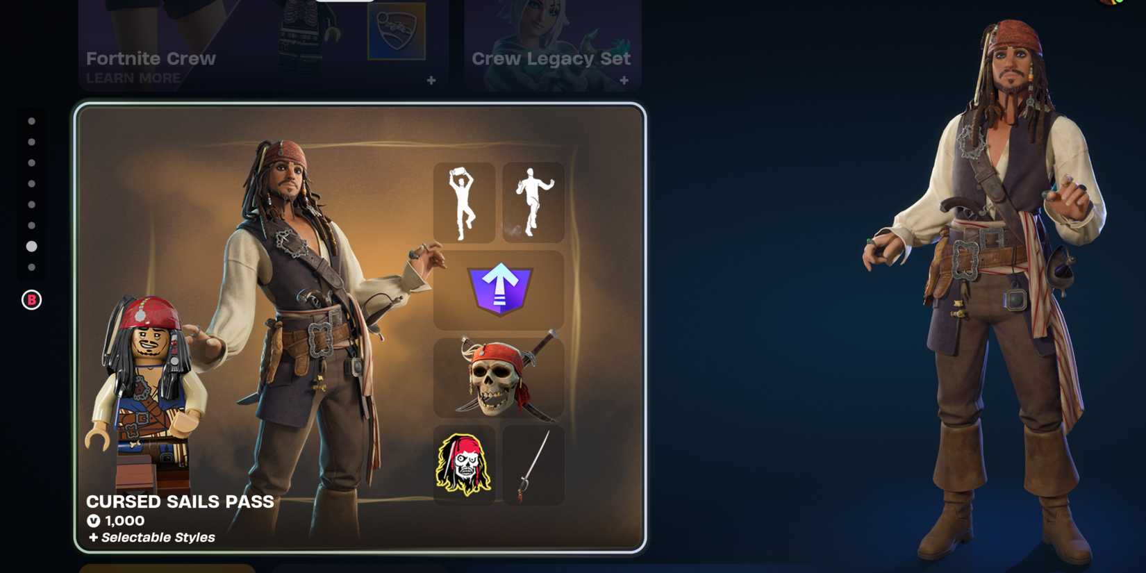 fortnite cursed sails shop