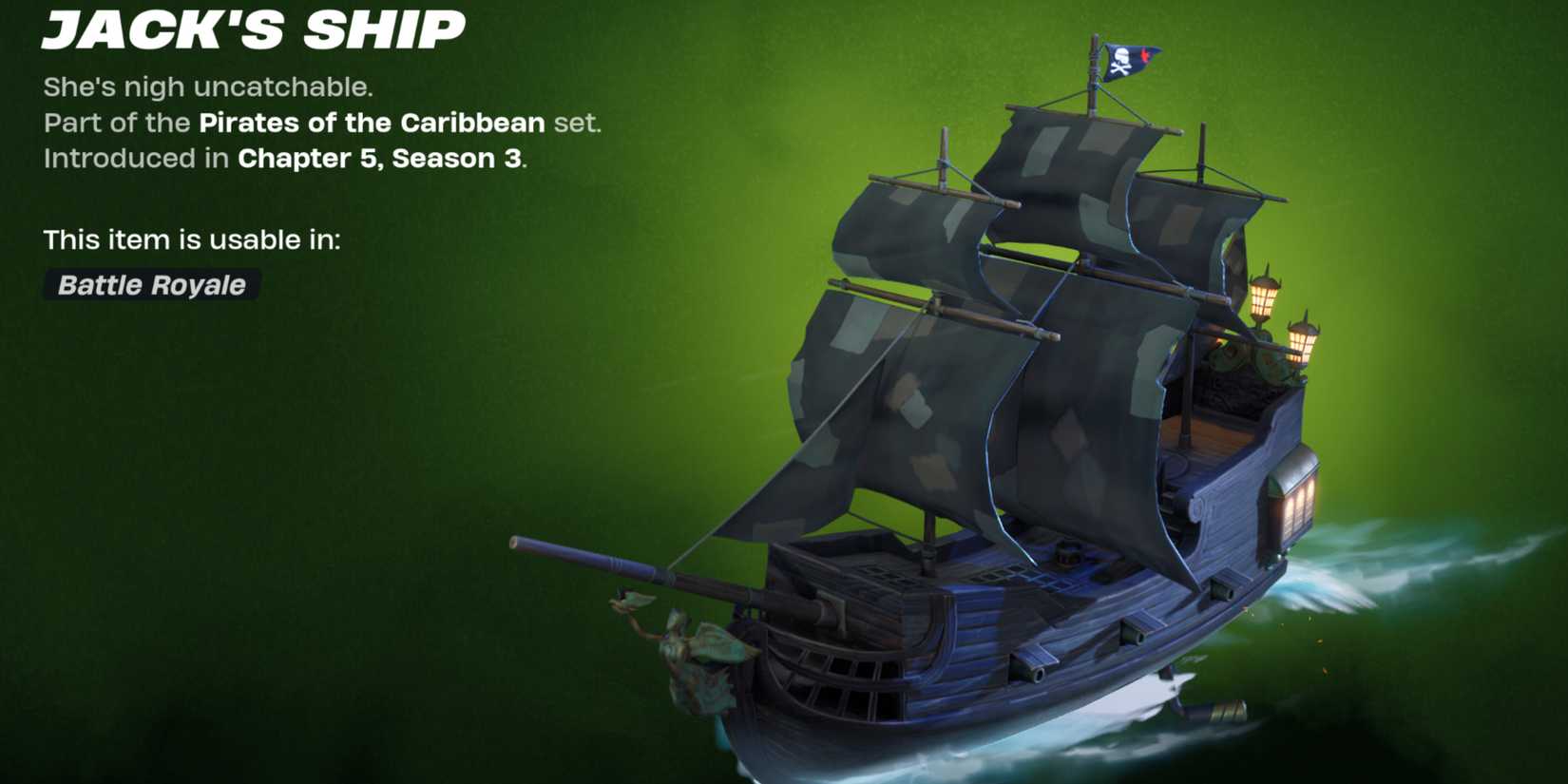 fortnite jack ship's glider