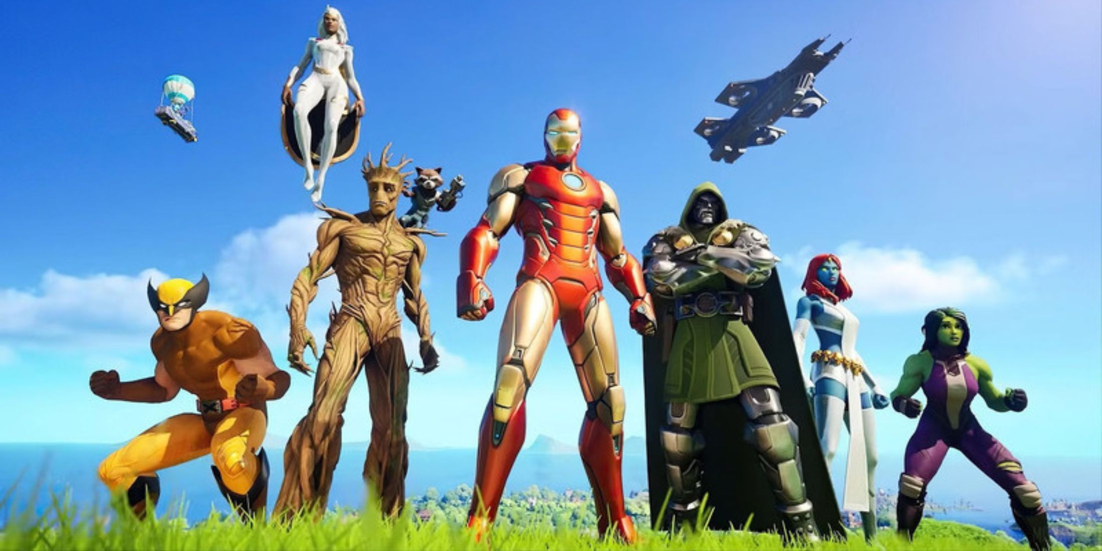 marvel battle pass skins in fortnite