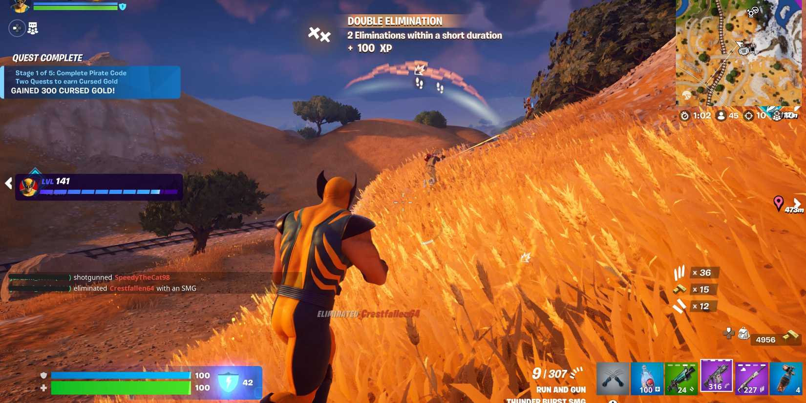 wolverine's double elimination