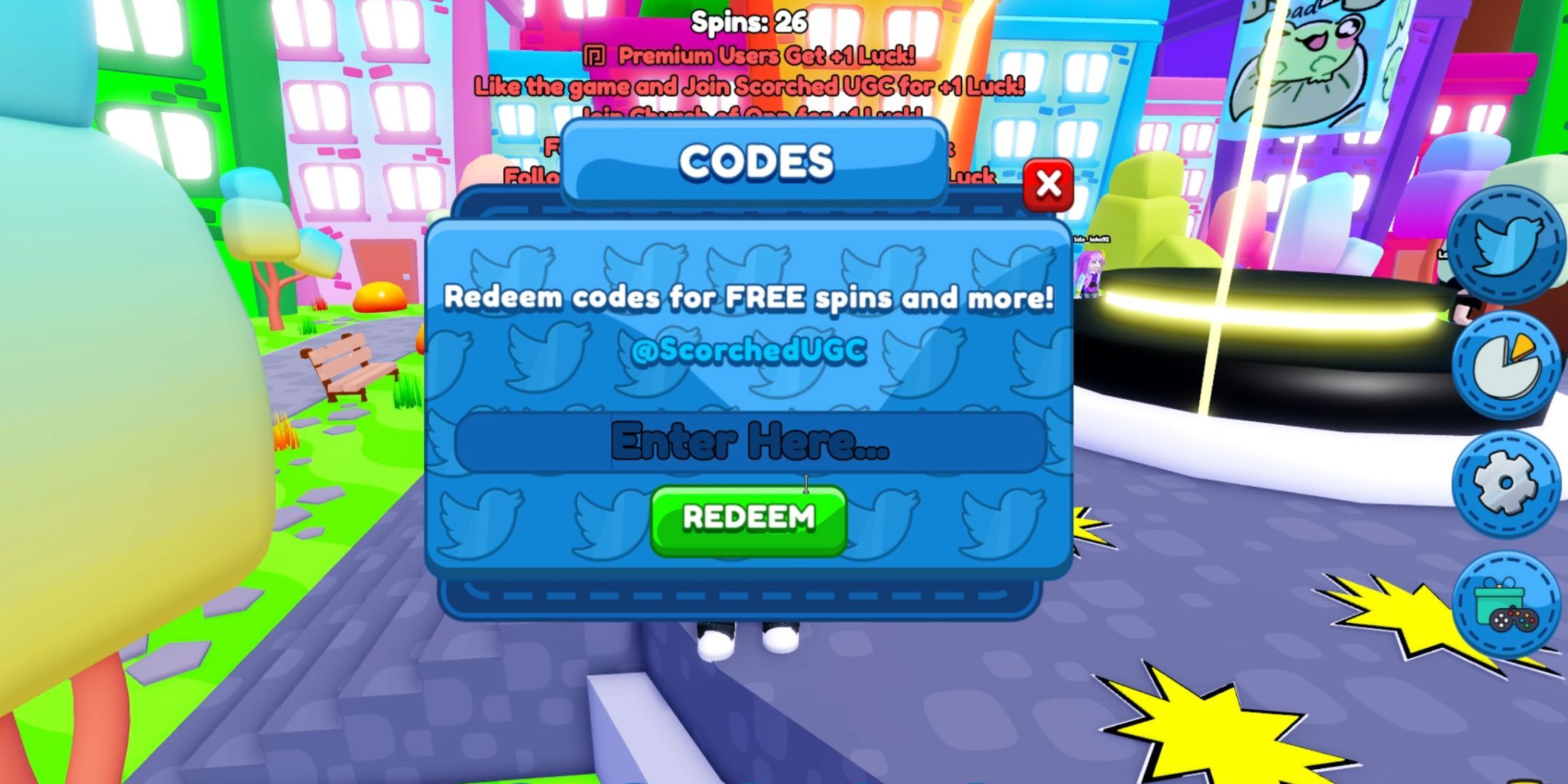 Roblox: Free UGC Spinner Codes