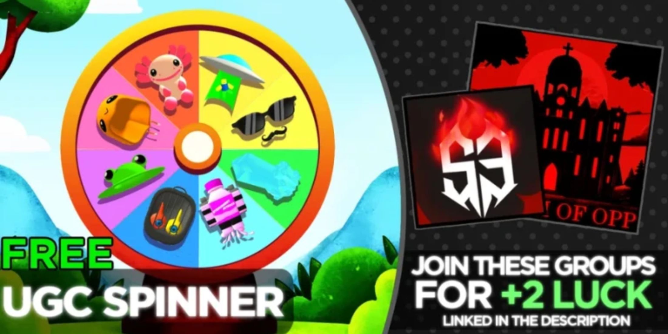 Roblox free ugc spinner codes