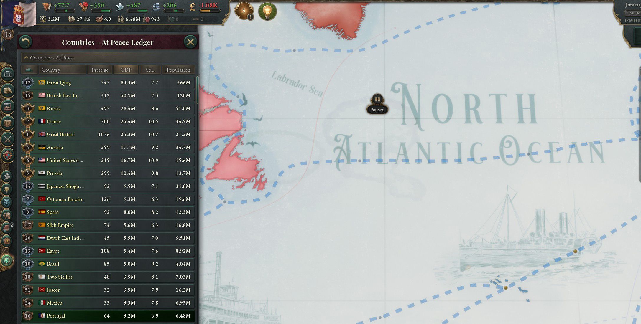 Victoria 3: Tips For Increasing Your Country's Rank