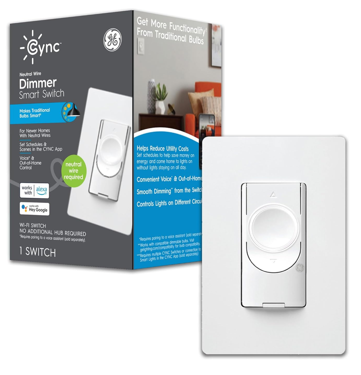 GE Cync Smart Dimmer Switch