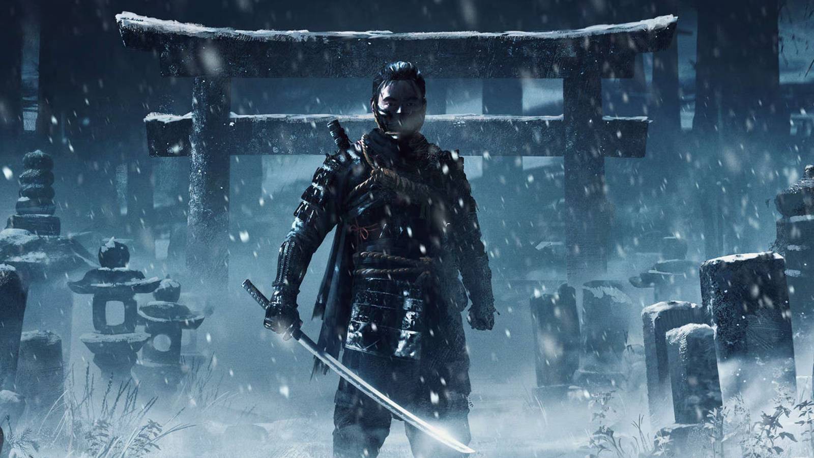 ghost-of-tsushima-jin-sakai-in-snow