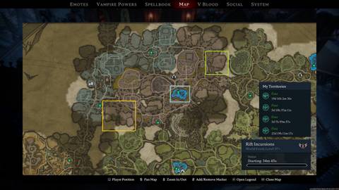 image of Gloomrot on the map in V Rising