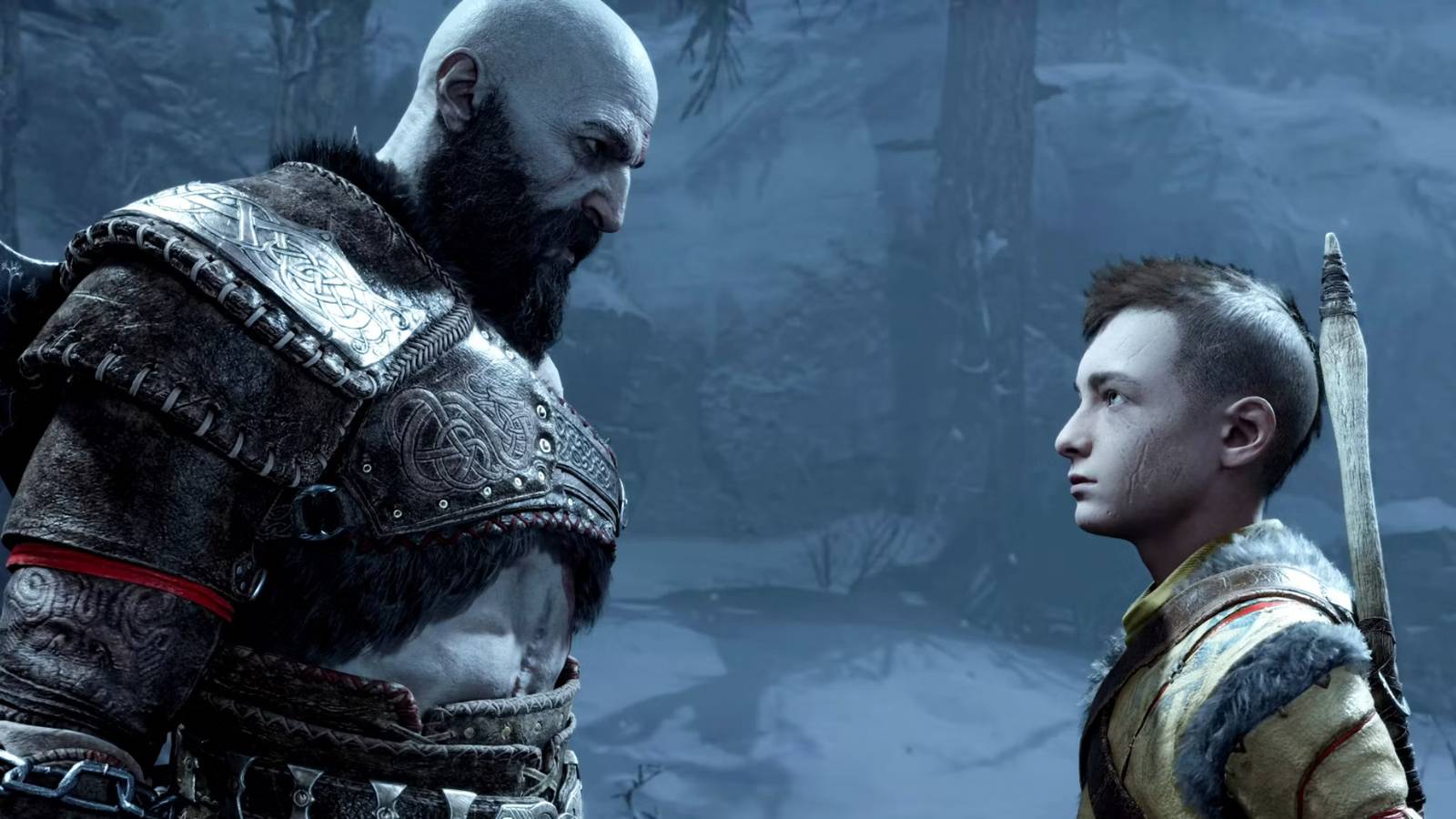 God of War Ragnarok Kratos and Atreus arguing