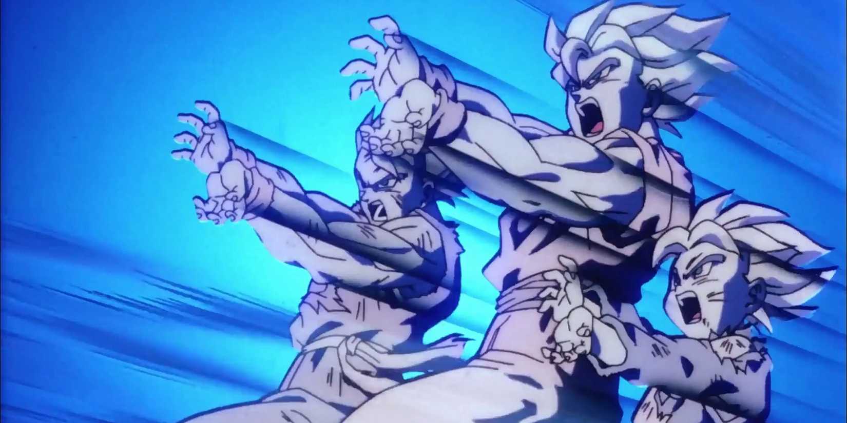 goku gohan goten kamehameha dragon ball