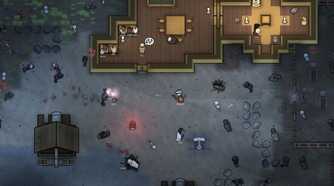 Wood base colonists fighting in RimWorld