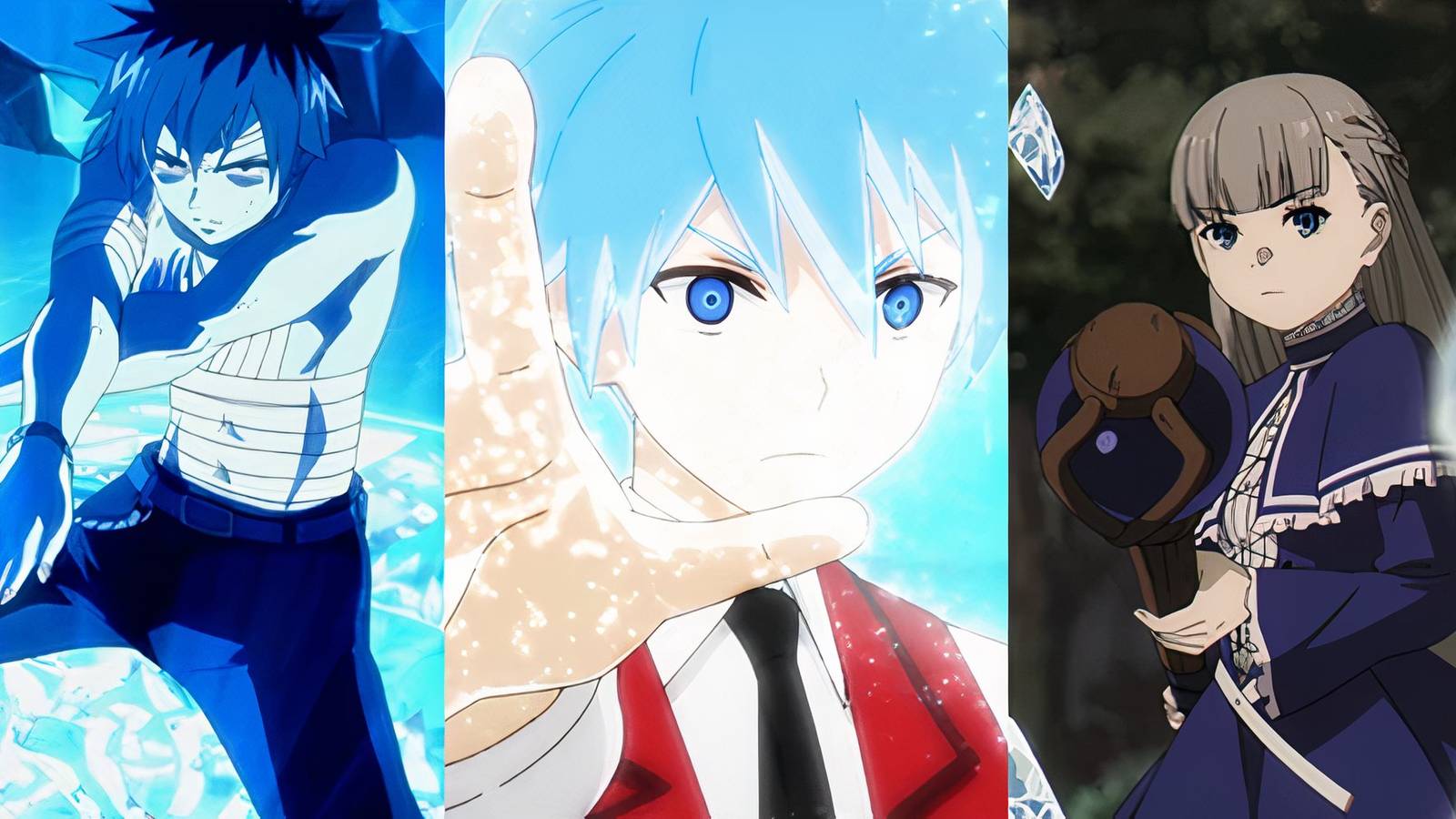 Gray Fairy Tail, Ray The Iceblade Sorcerer, Lawine Frieren Beyond Journey's End