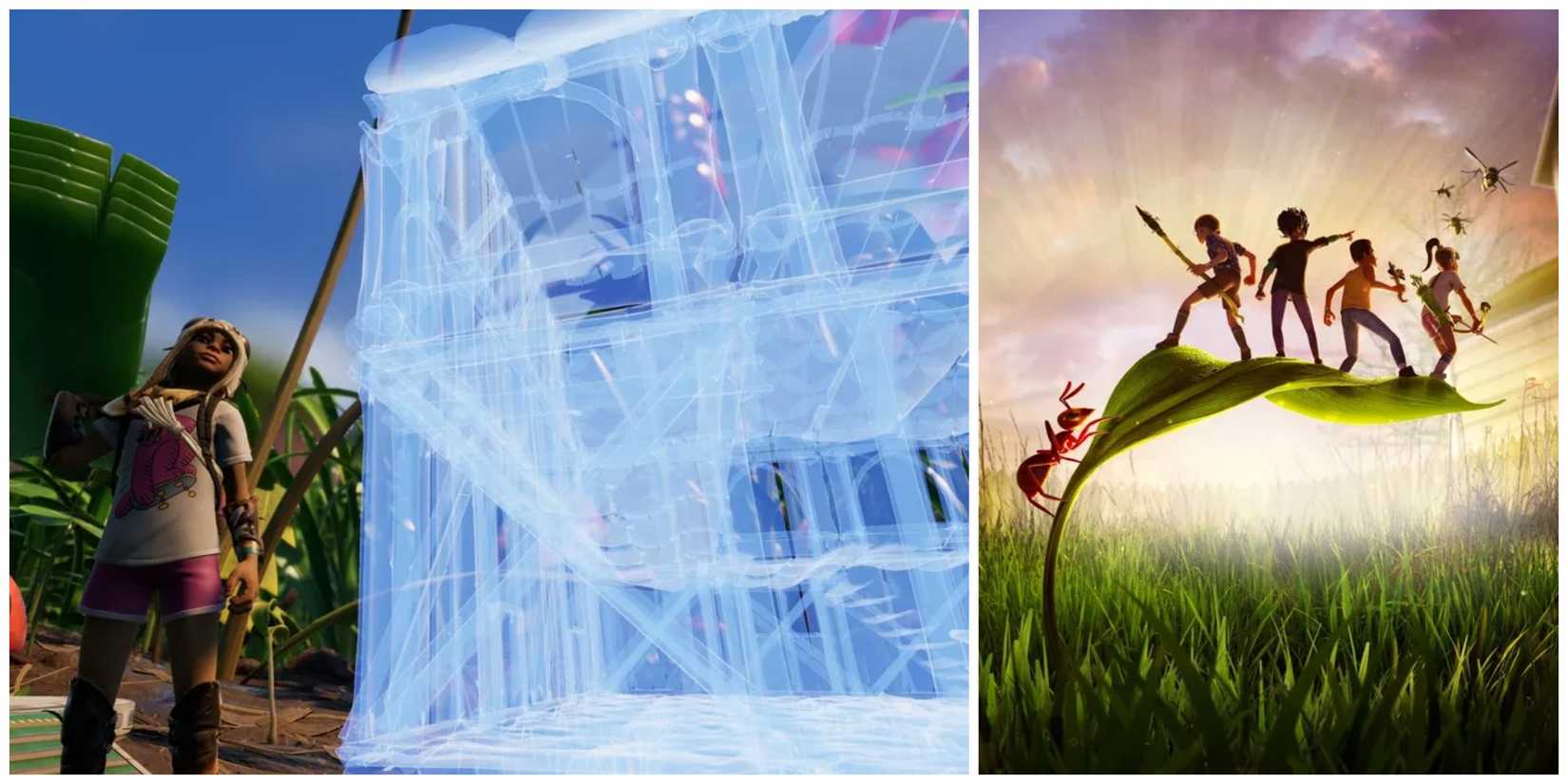 image of base building gameplay from Grounded