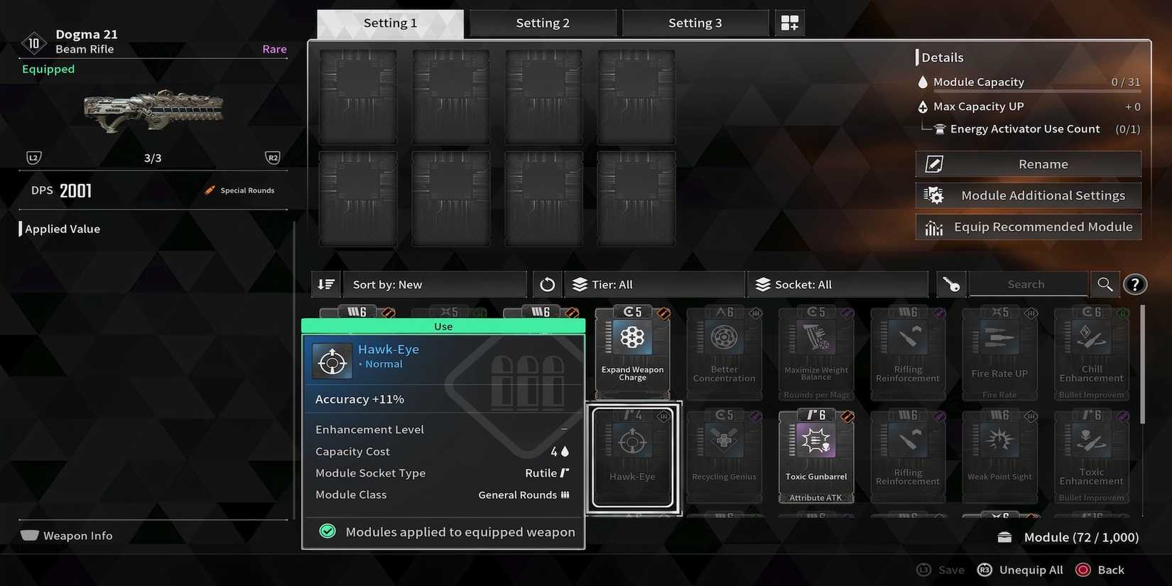 Hawk-Eye Module in The First Descendant
