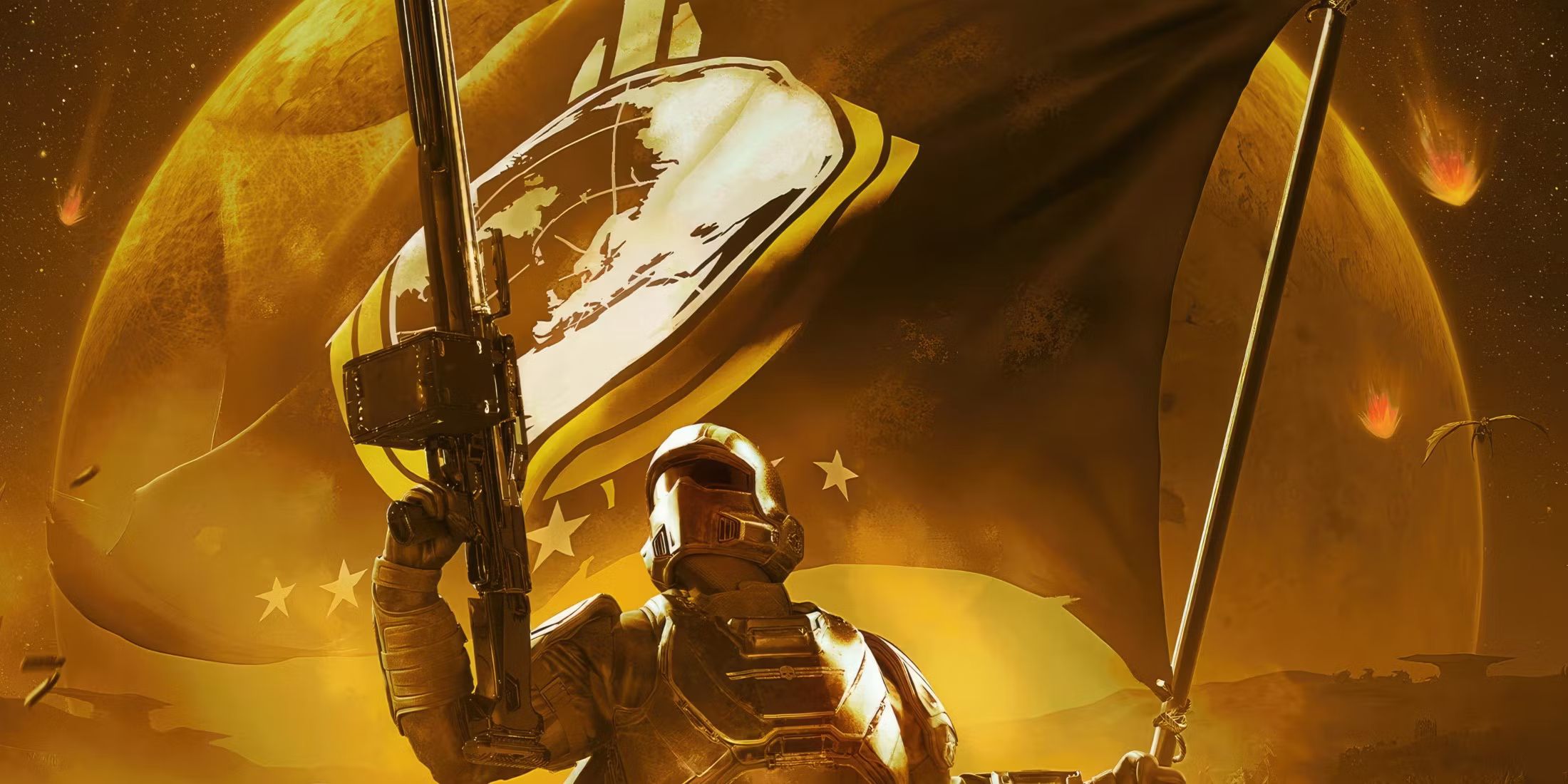 helldivers-2-poster-character-holding-gun-flag