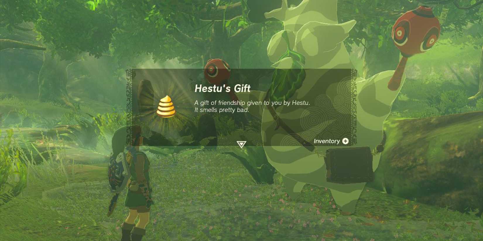 Hestu giving Link "Hestu's Gift"