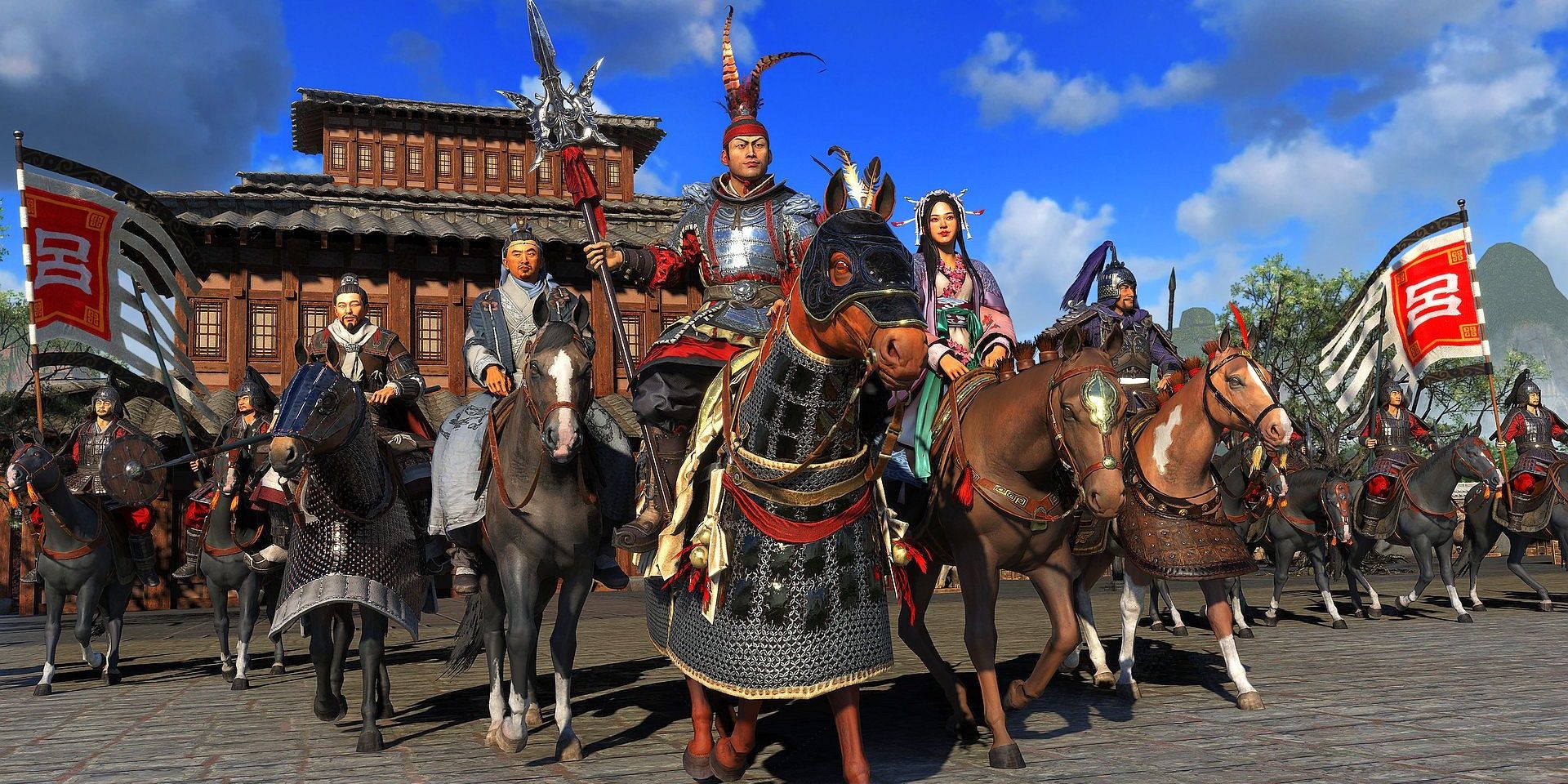 Historical Figures in Non-AC Games- Lu Bu Total War Three Kingdoms