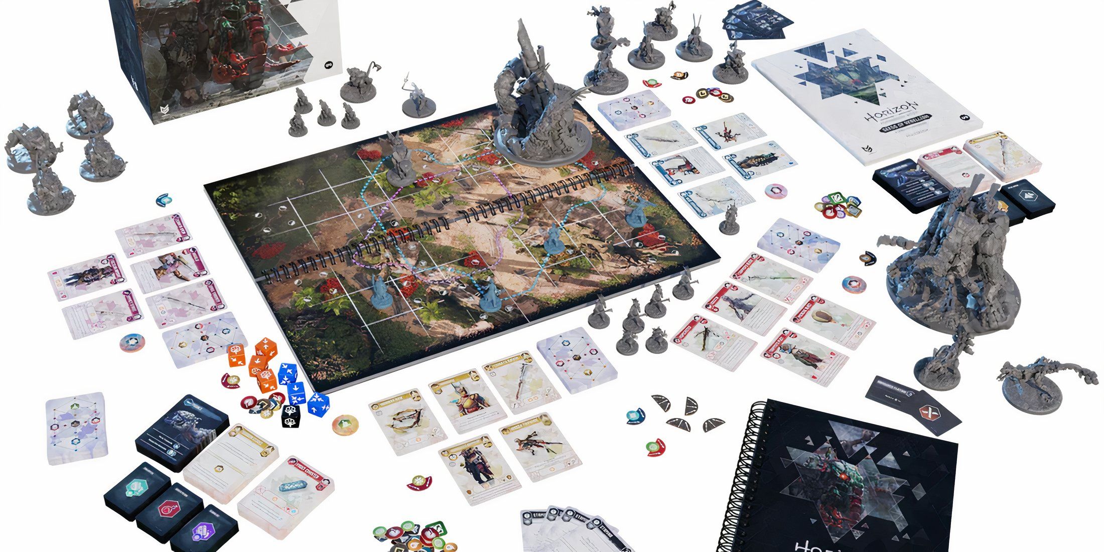 Horizon Forbidden West Seeds of Rebellion tabletop setup