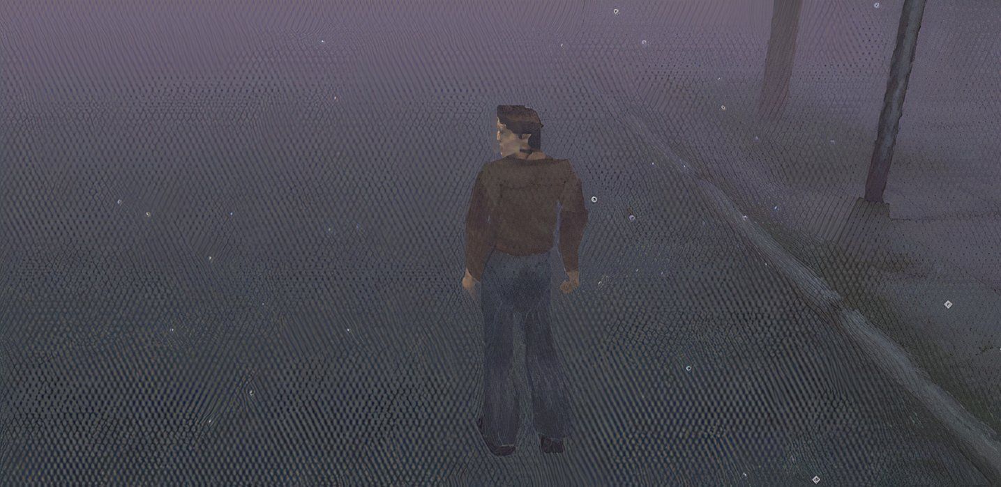 harry mason walking the streets of silent hill